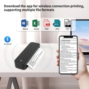 A8e235ef373cf473c839317c49ed3d644Z.webp Inkless Portable A4 Thermal Printer Bluetooth PDF Excel Word Document Printing Machine Paper Roll For Office Work Home School