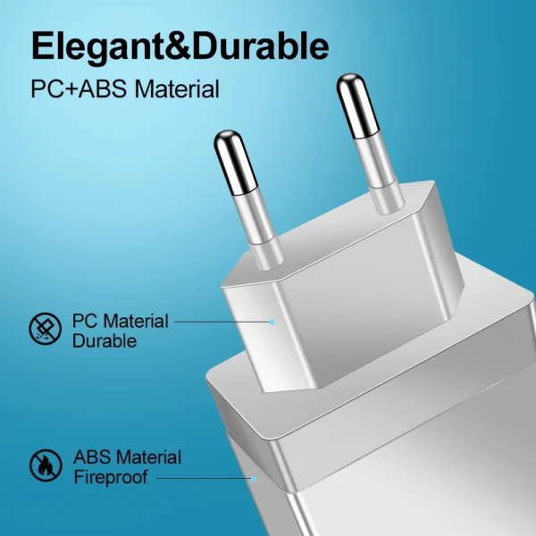EU/US Plug USB Charger Quick Charge 3.0 For Phone Adapter for iPhone 15 Pro Max Tablet Portable Wall Mobile Charger Fast Charger