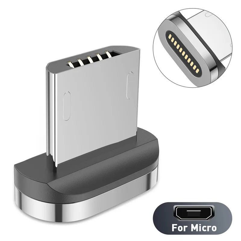USLION Magnetic Charger Cable USB Micro Type C Cable Fast Charging For iphone 12 Magnet Data Charge Wire Phone Adapter Cord
