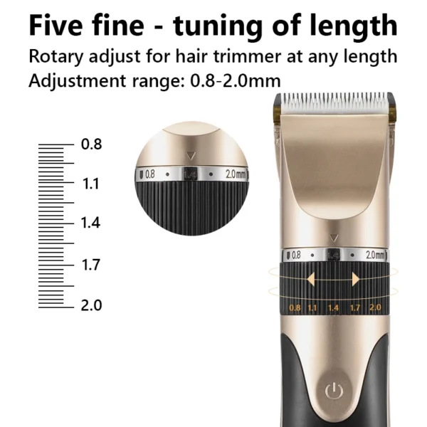 Hair Clipper Electric Barber Hair Trimmers For Men Adults Kids Cordless Rechargeable Hair Cutter Machine Professional