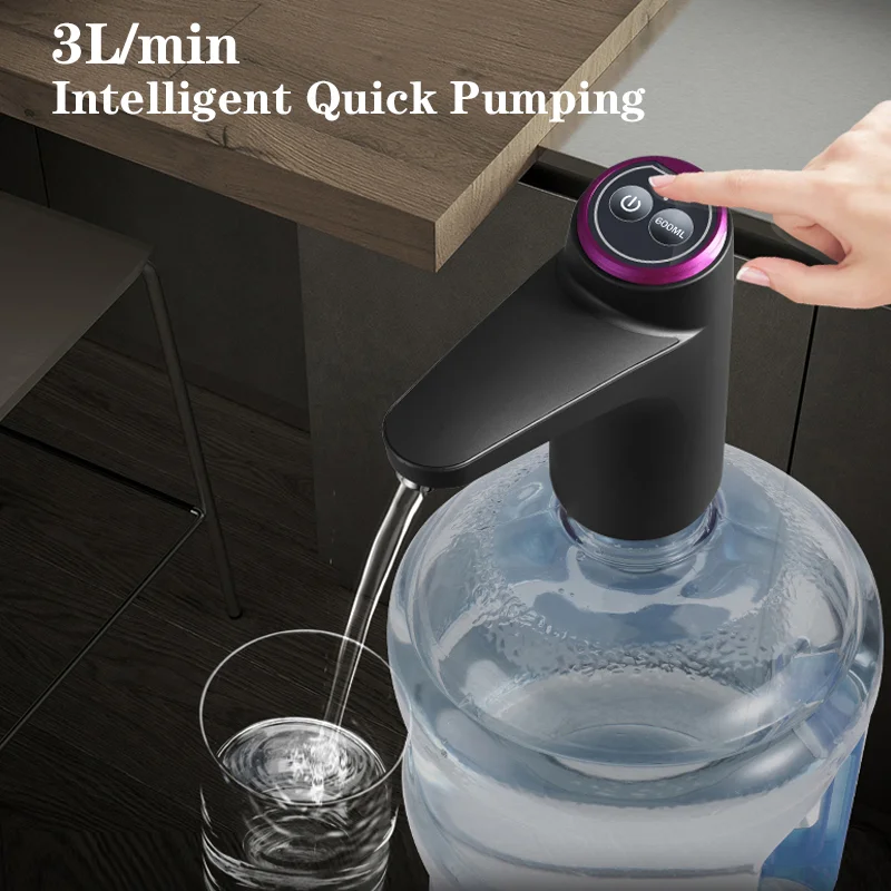 HiPiCok Water Pump 19 Liters Water Dispenser for Bottle Mini USB Automatic Electric Water Gallon Bottle Pump Drinking Dispenser