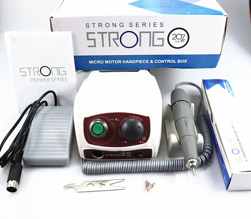 STRONG 210/207B 65w 50000RPM Nail drill STRONG PRO 105LN  Manicure machine For polishing nail pedicure Nail Art drill machine