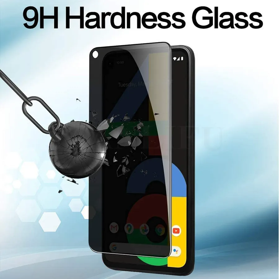 3D Anti Spy Tempered Glass For Google Pixel 6 7 8 9 Pro 7a 4 XL 5a 4a 4G Privacy Screen protector Google Pixel 6a 4 5a 5G Glass