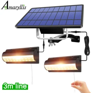 H52d9daa036334e03be3530974f38cda3k.webp Upgraded Solar Pendant Lights Outdoor Indoor Auto On Off Solar Lamp for Barn Room Balcony Chicken With Pull Switch And 3m Line