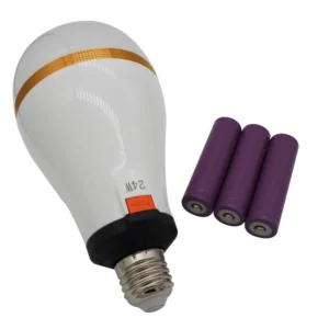 18650 Battery LED Emergency Bulb With Removable 18650 Outdoor Camping Rechargeable Bulb Power Supply AC 85-265V Lighting 8 Hours