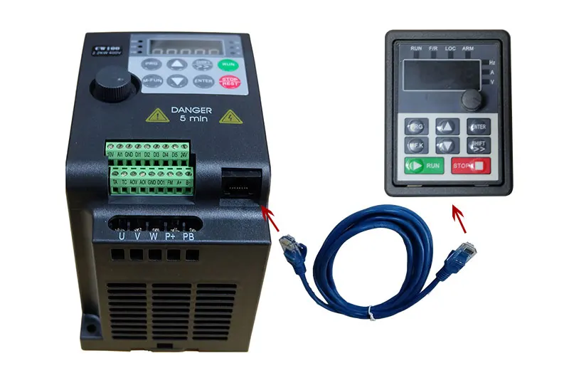 Input 220V to Output 380V VFD Variable Frequency Drive Converter Inverter 0.75/1.5/2.2/3.7/4/5.5 KW Motor Speed Controller