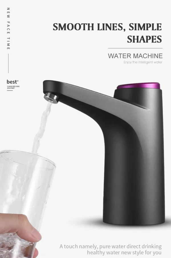 HiPiCok Water Pump 19 Liters Water Dispenser for Bottle Mini USB Automatic Electric Water Gallon Bottle Pump Drinking Dispenser