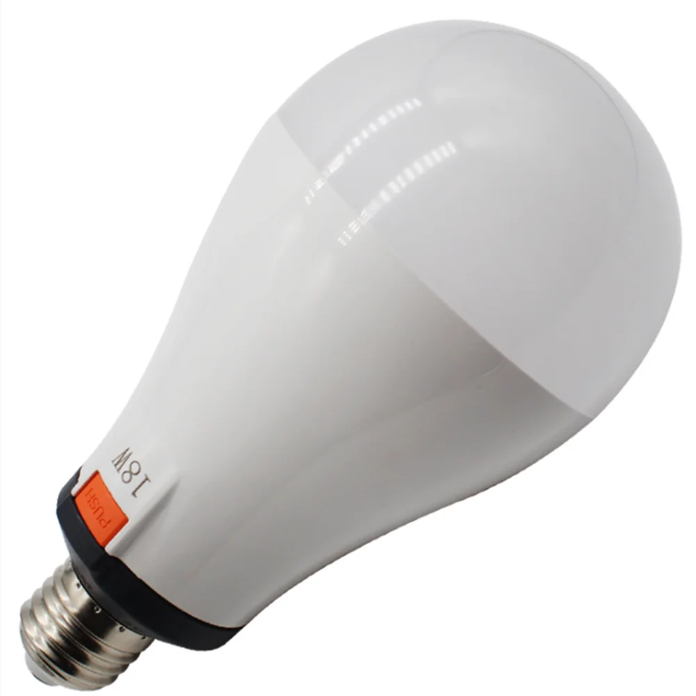 18650 Battery LED Emergency Bulb With Removable 18650 Outdoor Camping Rechargeable Bulb Power Supply AC 85-265V Lighting 8 Hours