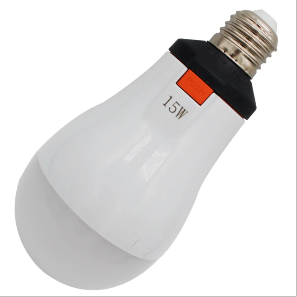 18650 Battery LED Emergency Bulb With Removable 18650 Outdoor Camping Rechargeable Bulb Power Supply AC 85-265V Lighting 8 Hours