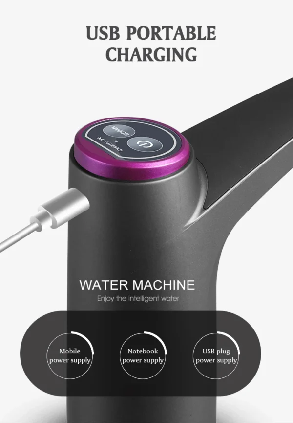 HiPiCok Water Pump 19 Liters Water Dispenser for Bottle Mini USB Automatic Electric Water Gallon Bottle Pump Drinking Dispenser