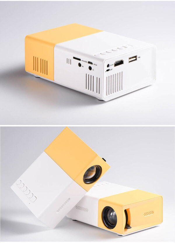 YG300 Mini Projector Portable Projector Wifi Smart 1280 720P Full HD Office Home Theater Video Mini Projector Mobile Projection