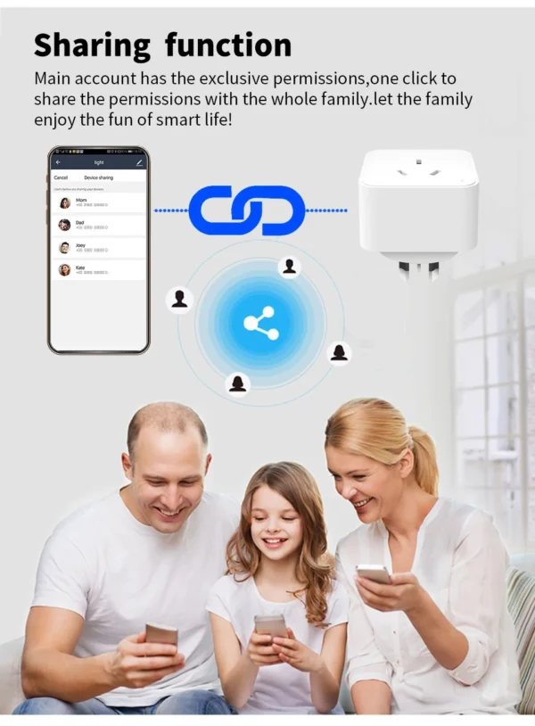 Tuya Smart Socket WiFi Intelligent AU Plug With Power Monitor Wireless Timing Socket Voice Control Works With Alexa Google Home