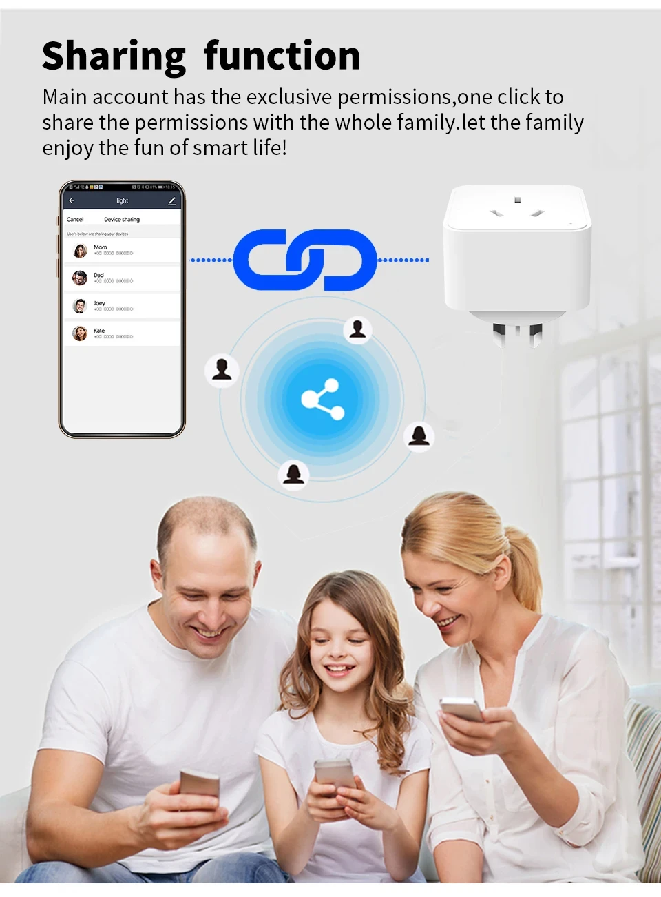 Tuya Smart Socket WiFi Intelligent AU Plug With Power Monitor Wireless Timing Socket Voice Control Works With Alexa Google Home
