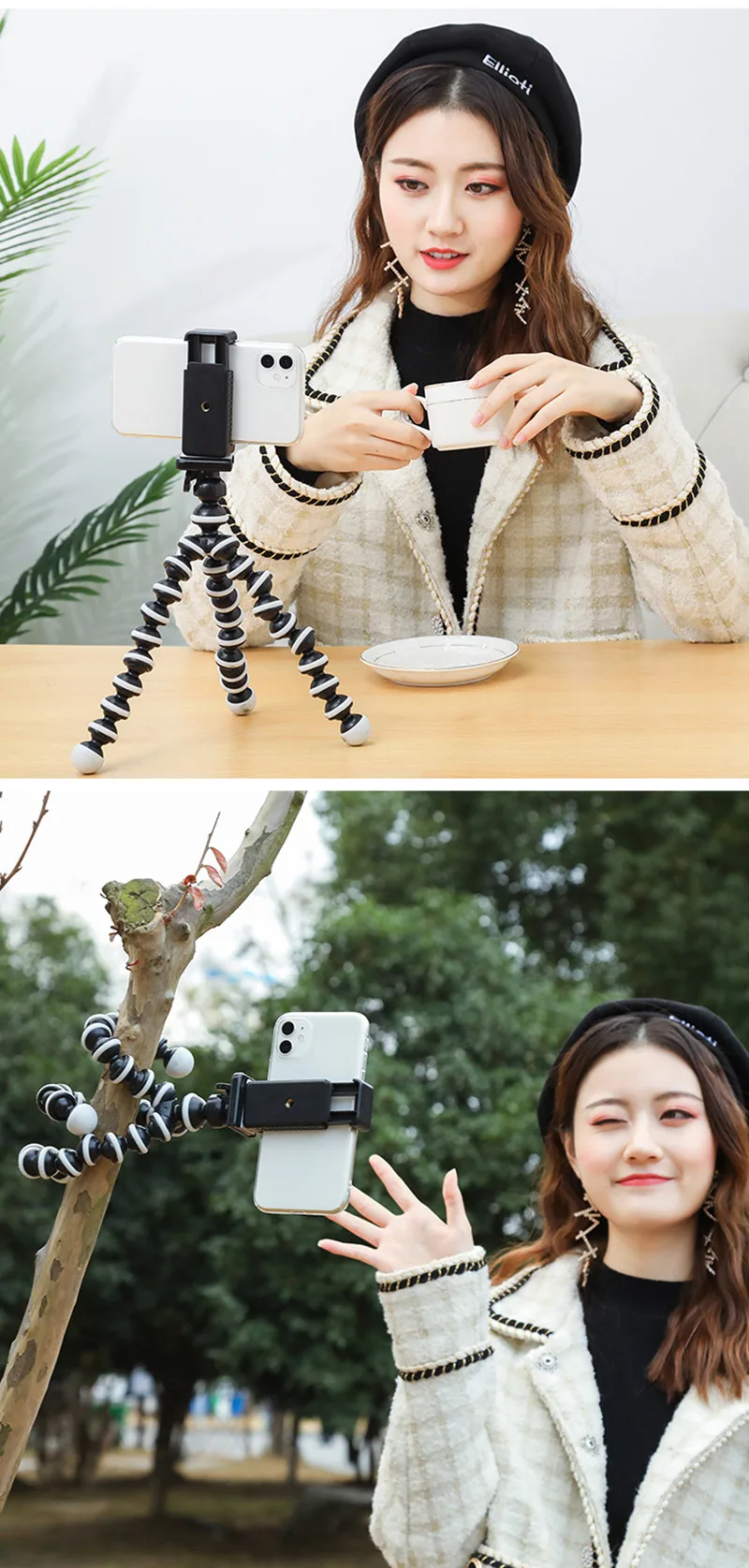 Octopus Flexible Tripod Stand for Smartphone Dslr and Camera Foldable Desktop Tripod 4 size for choose