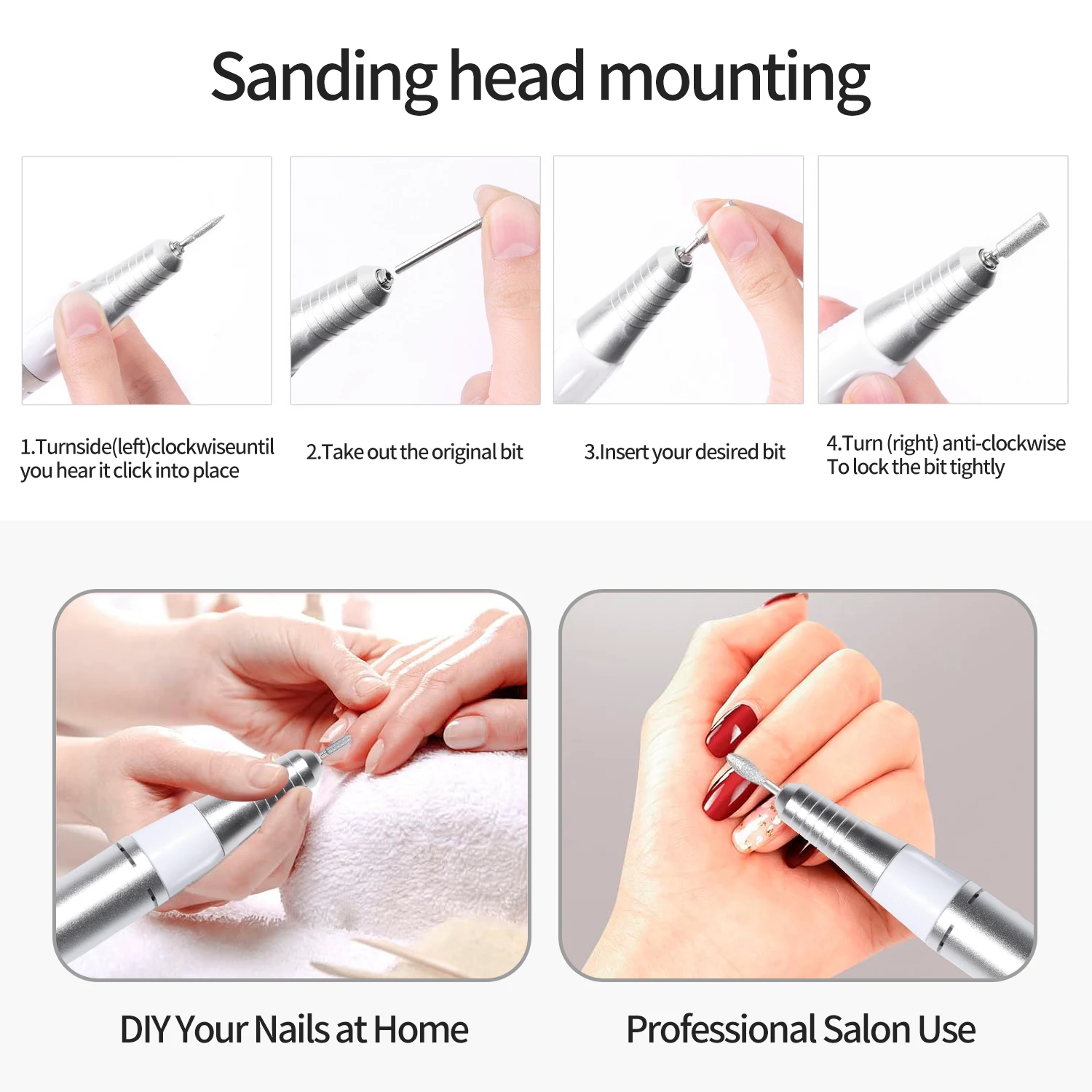 35000RPM Electric Nail Drill Machine Cutter Set Nail Gel Polisher Nail tools Salon Equipment Strong Polishing Tool Nail File Kit
