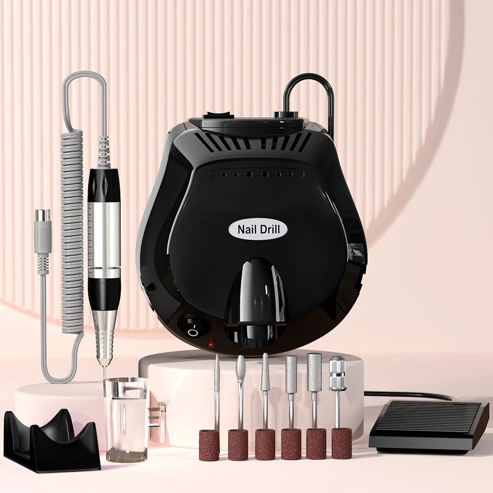 35000RPM Electric Nail Drill Machine Cutter Set Nail Gel Polisher Nail tools Salon Equipment Strong Polishing Tool Nail File Kit
