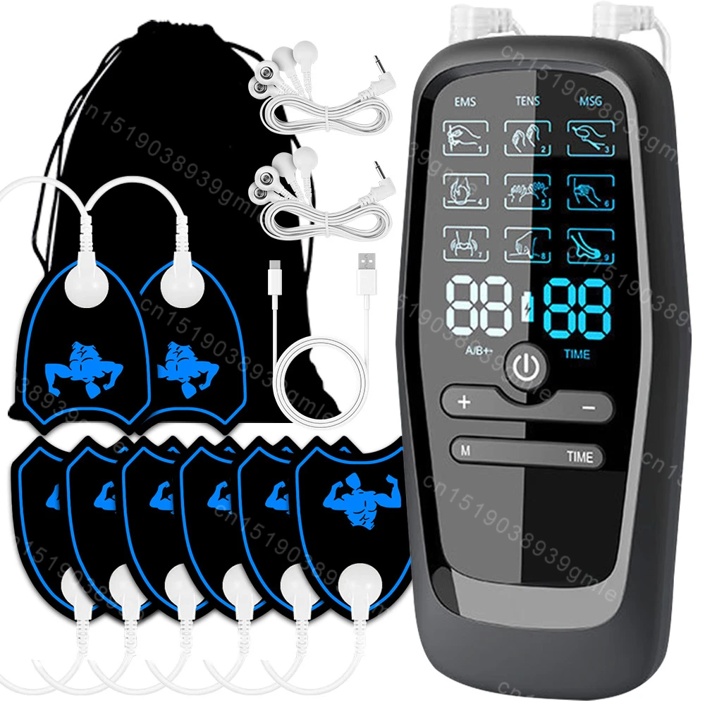 Physiotherapy Tens Muscle Stimulator Electric Ems Acupuncture Body Massage Digital Therapy Slimming Machine Electro Stimulator