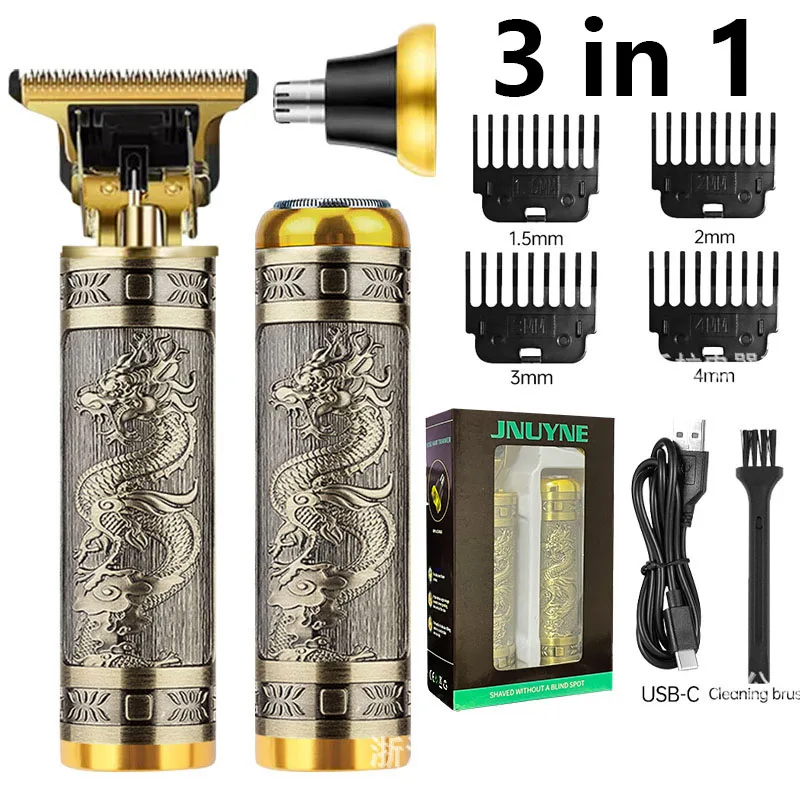 Powerful Professiona Electric Wireless Man Hairdresser Men Barber Shop Groin Beard Repairer Mustache Facial Hair Trimmer Clipper