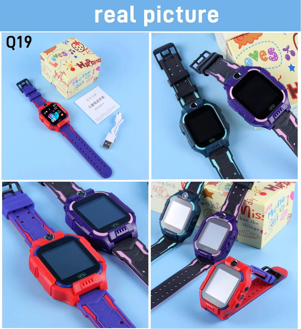 ﻿ Kids Smart Watch Phone 4G Sim Card 2G Internet SOS LBS Location Call Child SmartWatch Camera Waterproof Clock For Boys Girls