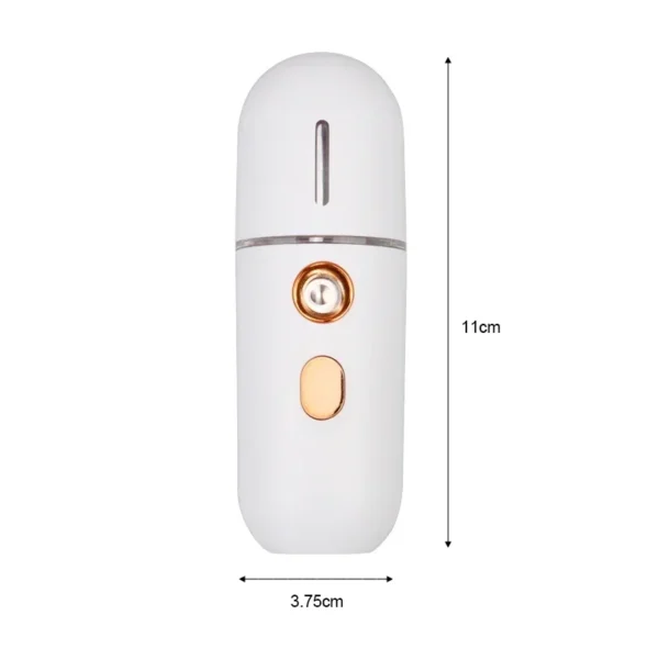 1PC Mini Portable Humidifier Nano Mister Facial Steamer Device Beauty Spray Hydrating Apparatus Cold Spray ApparatusRechargeable