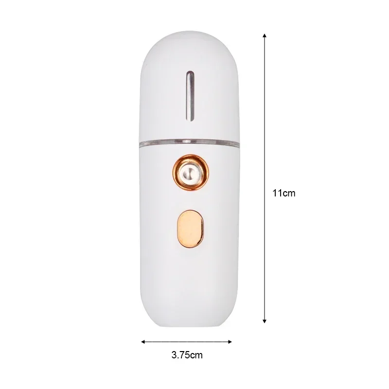 1PC Mini Portable Humidifier Nano Mister Facial Steamer Device Beauty Spray Hydrating Apparatus Cold Spray ApparatusRechargeable