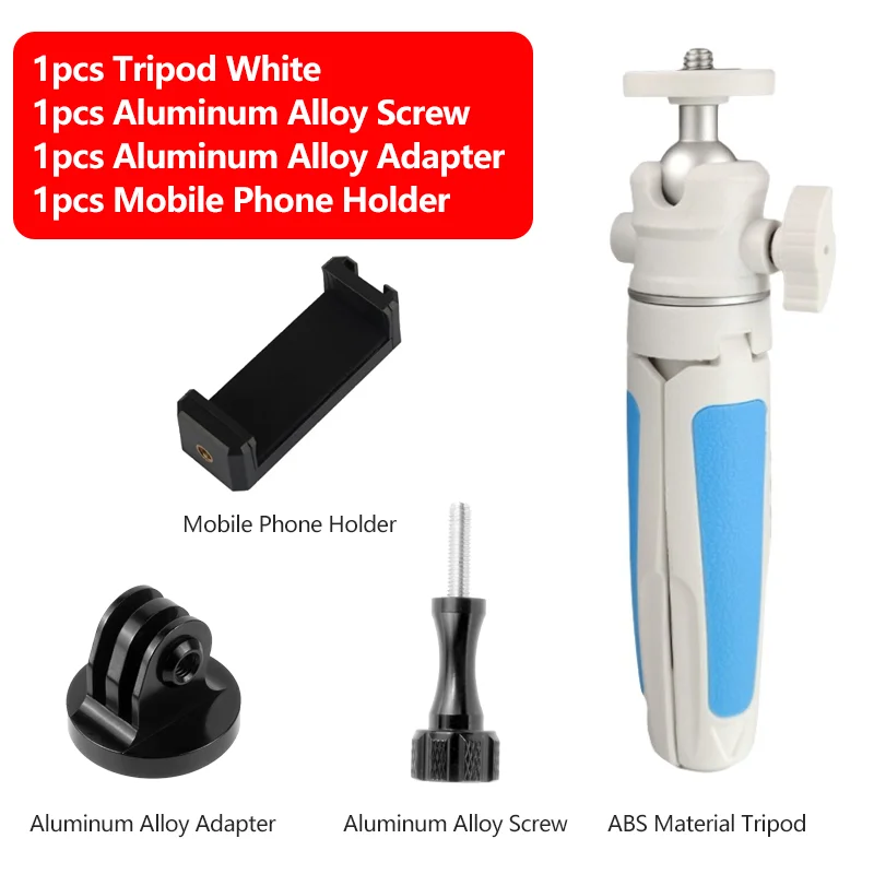 Desktop Extension Tripod Handheld Portable Mount For GoPro Hero 12 11 10 9 Insta360 X4 X3 DJI Osmo Action 4 3 Camera Accessories