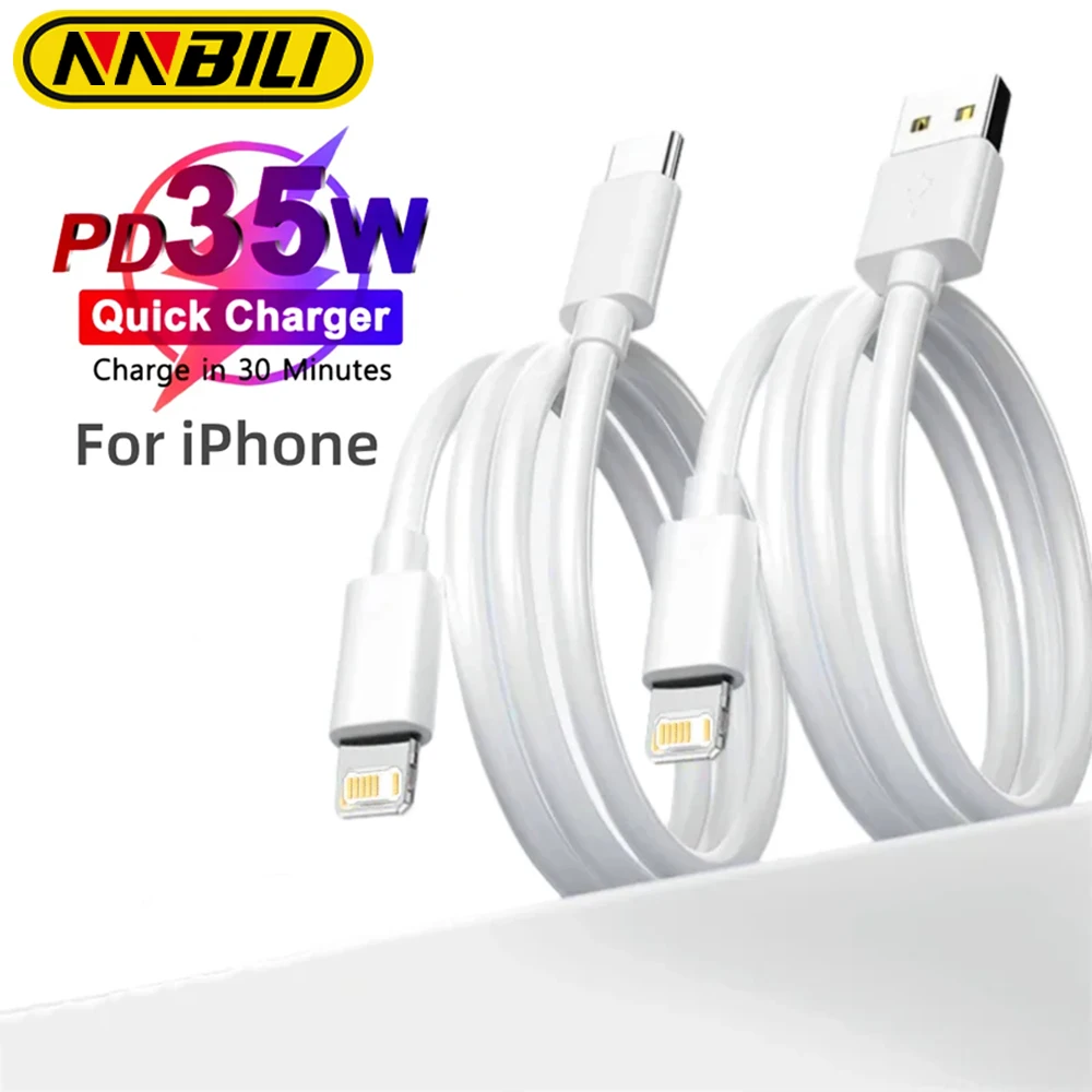 For PD 20W Fast Charging Cable For iPhone 13 12 11 14 Pro Max Mini USB C Date Cable For 8 Plus XS iPad Charger Accessories