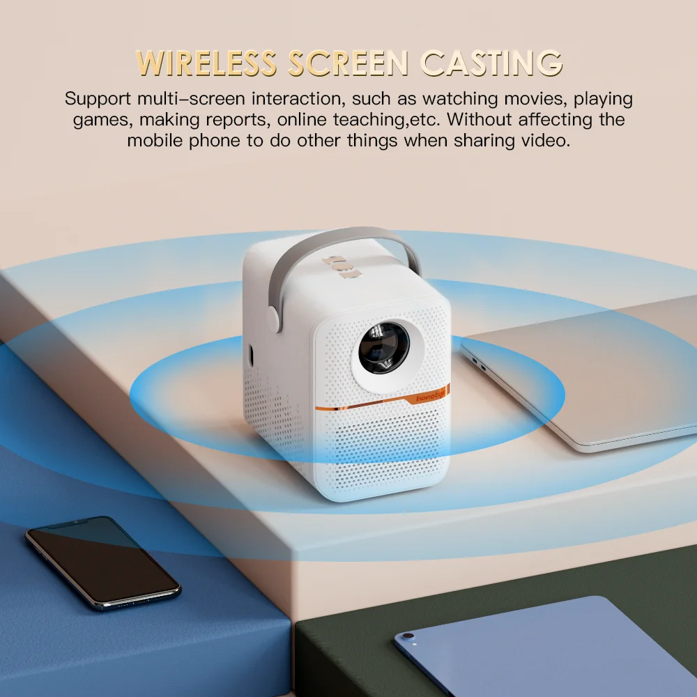 HONGTOP P10 Global Version Smart TV WIFI Home Projector 1080P Android Projector 4GB 64GB Electric Focus Portable Projector