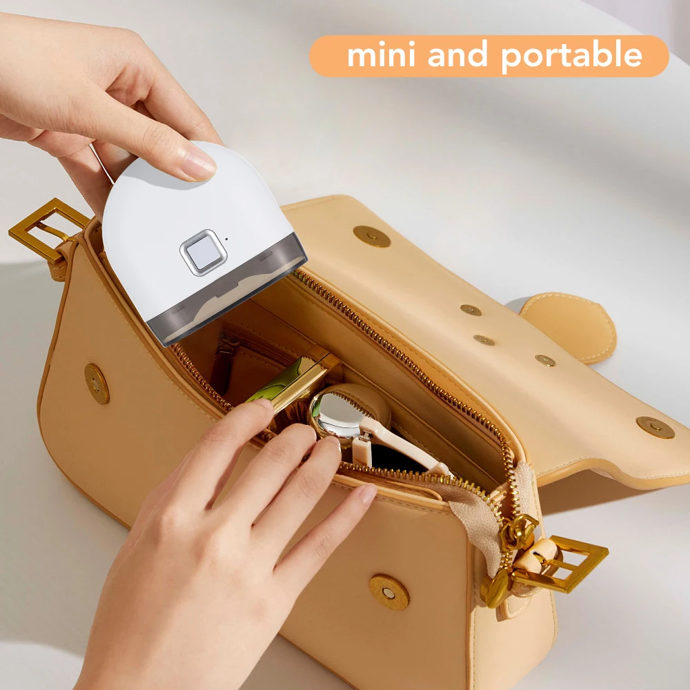 Mini Electric Nail Clipper With LED Light Rechargeable Automatic Portable Nail Grinder for Children Adult Safe Clipper Tools