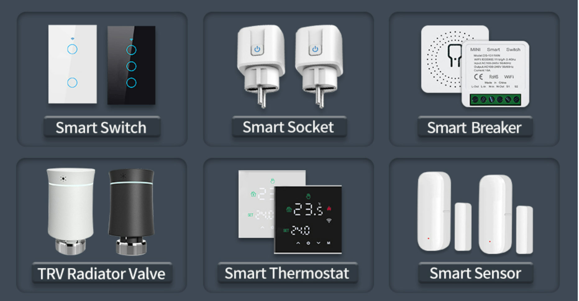 TNCE Tuya US WiFi/Zigbee Smart Wall Switch 1/2/3/4 Gang Light Switch Smart Touch Sensor Smart Home  Work with Alexa Google Home