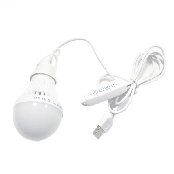 5V Led Camp Light Usb Emergency Bulb 3 Color Dimmable Hanging Tent Lamp for Work BBQ Fishing Repair Out Door Camping Equipment