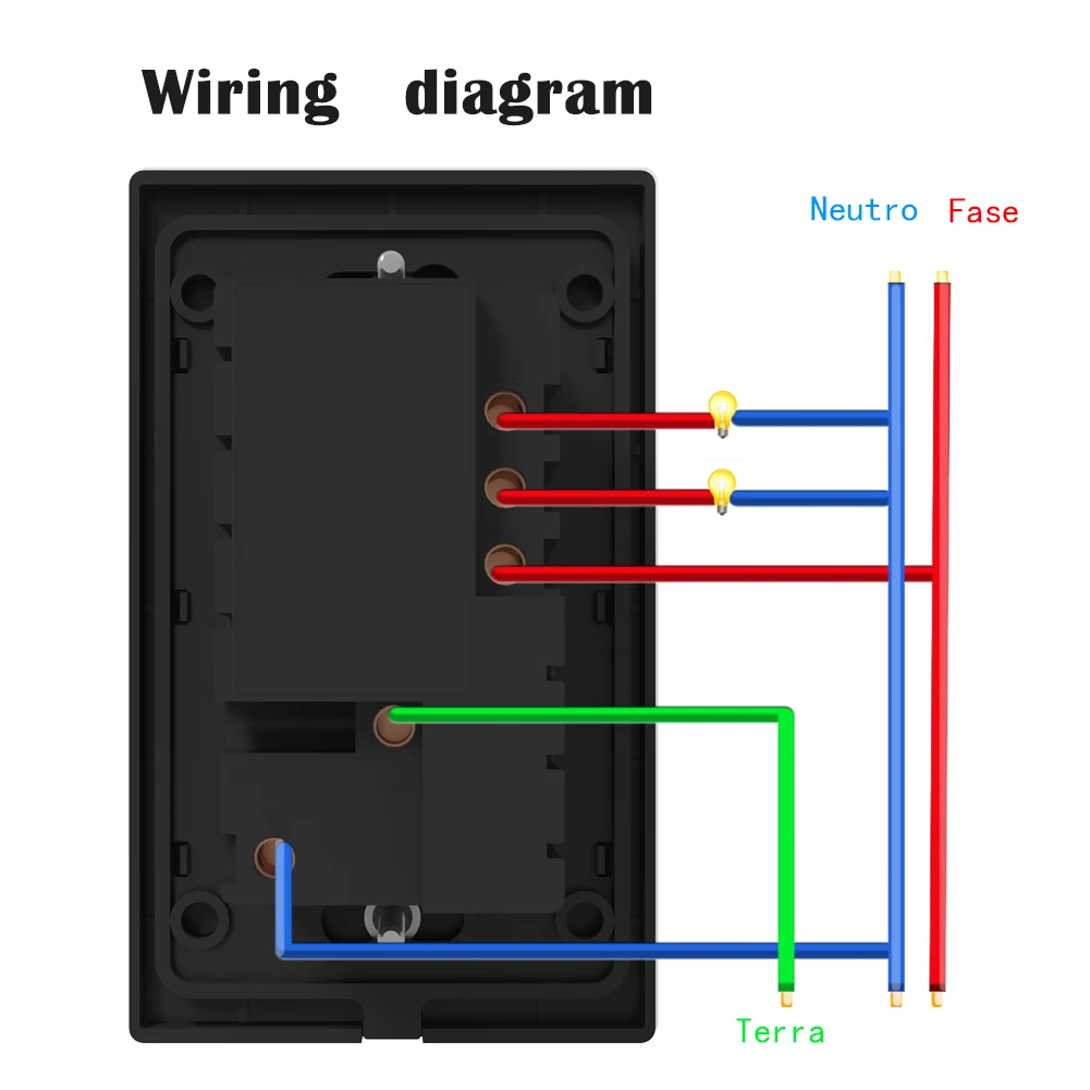 Wifi Smart Tuya Light Switch Stairs Mexico US Wall Socket American Plug Outlet Intelligent Glass Panel Remote Alexa Google Home