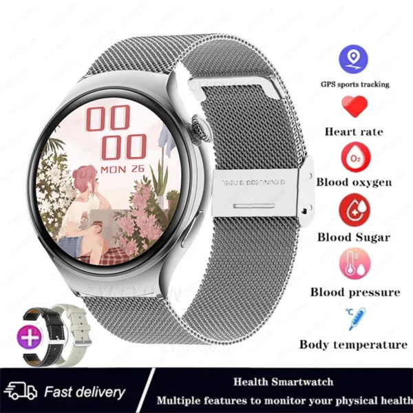 For Huawei WATCH 4 Smart Watch Women 360*360 AMOLED HD Screen NFC IP68 Waterproof Heart Rate Health Monitor Smartwatch 2025 New