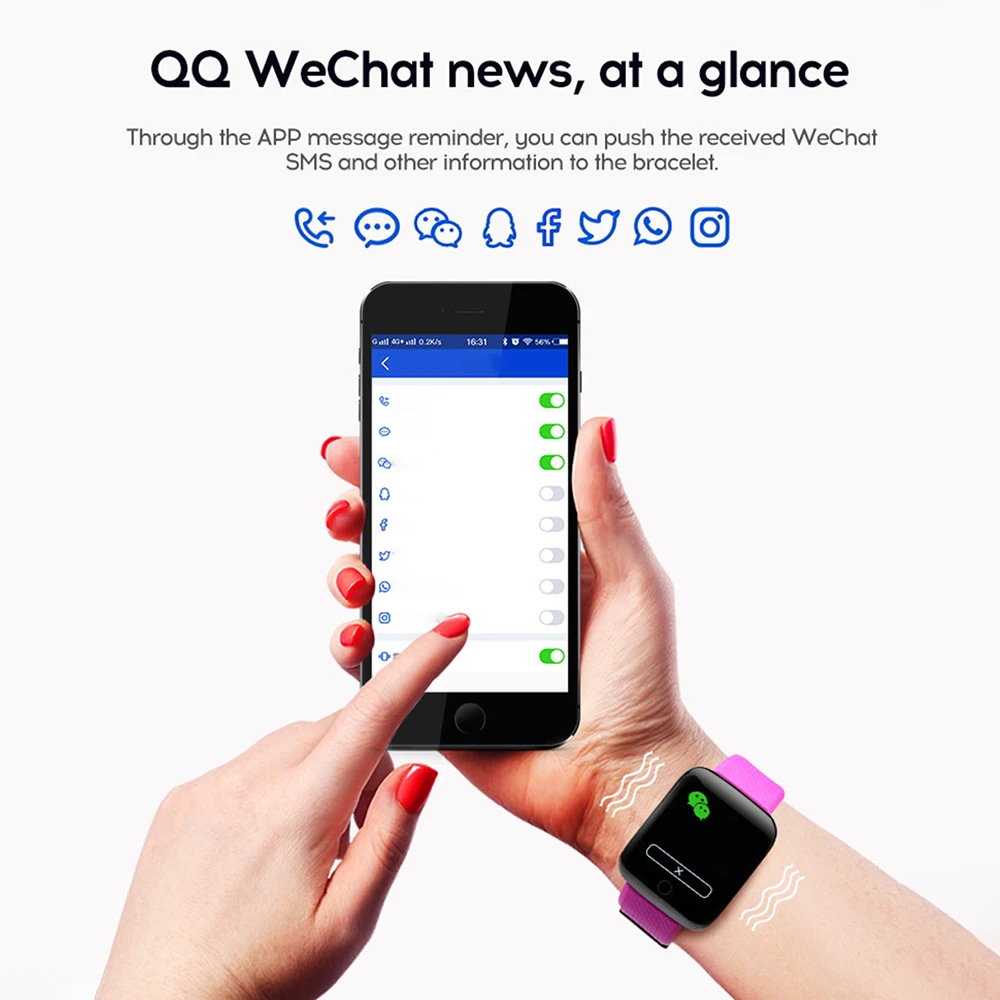 116plus Smart Watch For Men Women Gift 1.3 inch Screen Sports Fitness Watches Wristwatch Bluetooth 5.0 Calls Digital Smartwatch