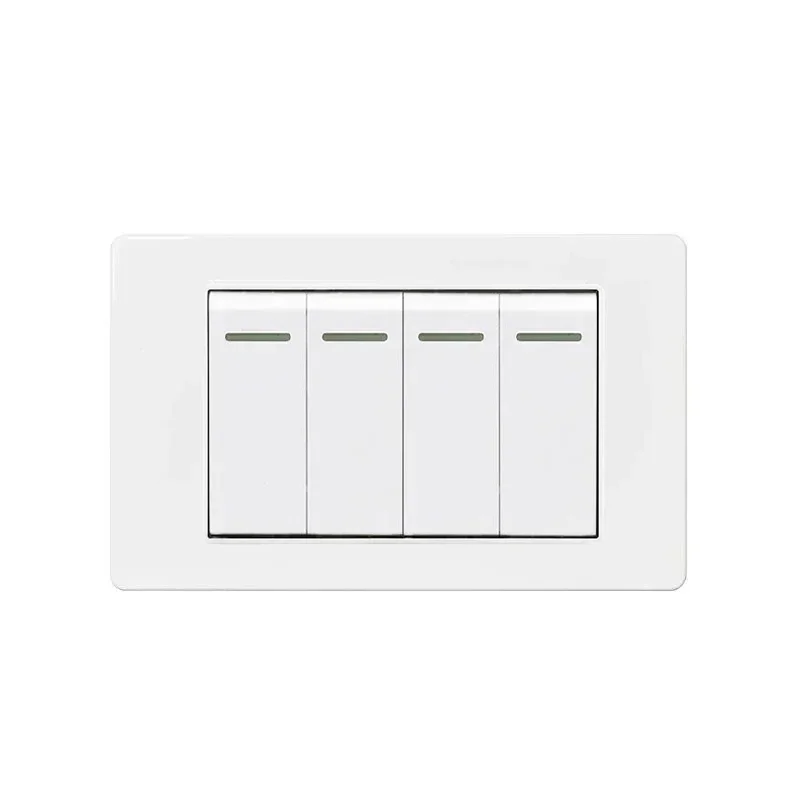 Italy Chile  Standard Outlet with USB Smart Type-c 20W Fast Charging, Dual USB Wall Socket Chile Plug Plastic Panel Light Switch