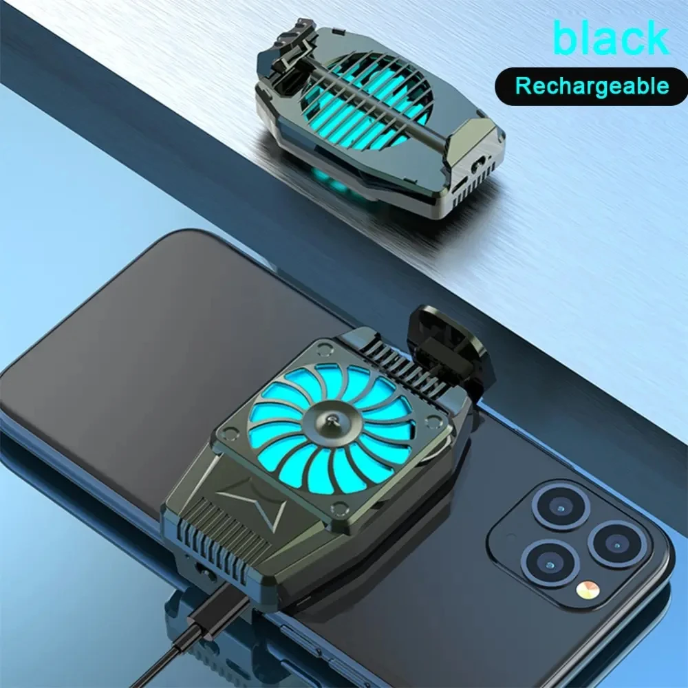 Mobile Radiator Esports Air Cooling Quiet Portable Quick Cooling H15 Game Live Cooling Back Clip Bracket Semiconductor Turbine
