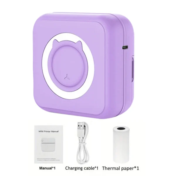 Portable Mini printer,thermal pocket Label  printer, for Android or IOS APP, inkless sticker printer, suitable for home, office