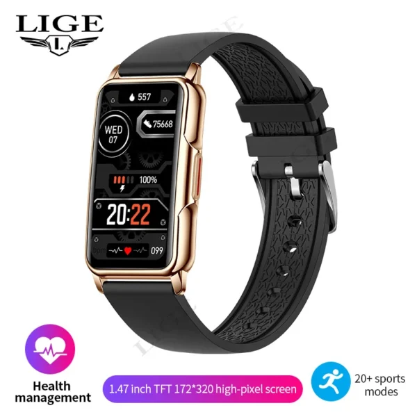 For Android IOS Smart Bracelet Women Smartwatch Men Heart Rate Blood Oxygen Waterproof Sport Smart Band Watch For Ladies +Gift