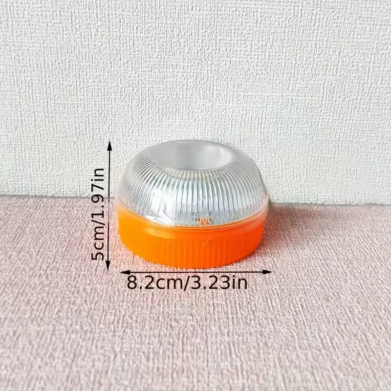 LED Car Emergency Light V16 Flashing Light Magnetic Induction Road Accident Light Portable Strobe Warning Light - 1PC