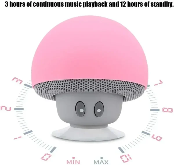 XIKCU Bluetooth Mushroom Speaker Waterproof Can Be Used as a Mobile Phone Holder Suitable for Family Parties and Small Parties