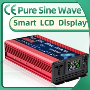 S13938853a470414d8295bd01254710eao.webp Pure Sine Wave Inverter 12V 220V 24V 110V 2000W 3000W 4000W 5000W DC To AC Portable Power Voltage Converter Car Solar Inverter