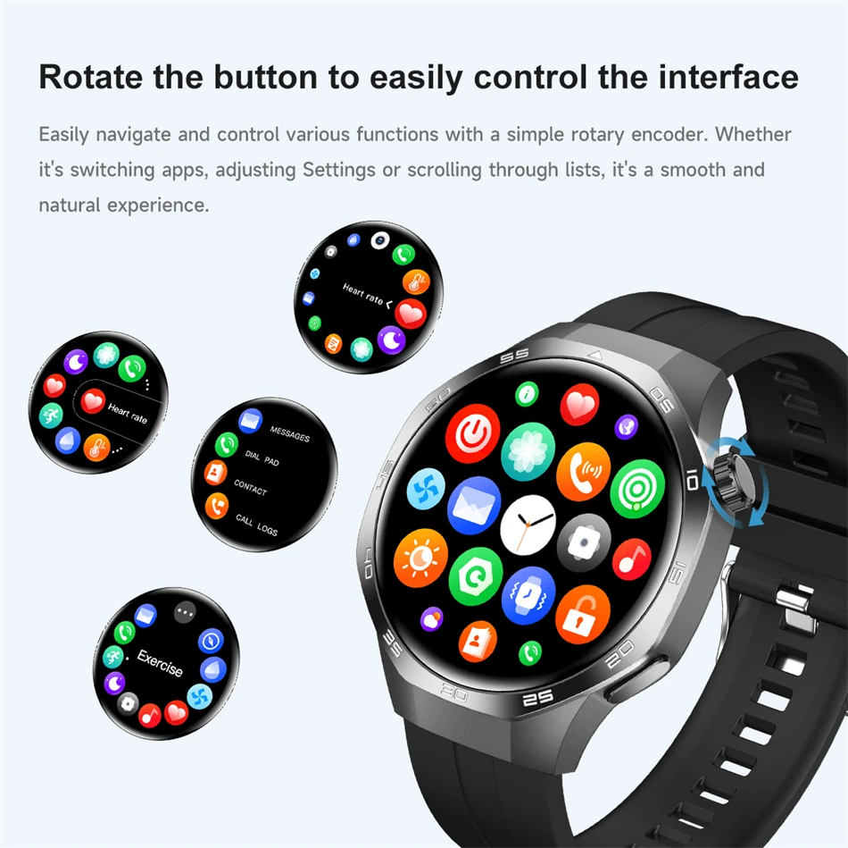 New For Huawei Watch GT5 Pro Smart Watch HD AMOLED Screen NFC GPS Tracker Bluetooth Call Health Waterproof Smartwatch Men Women