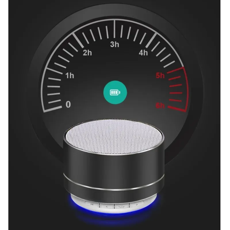 Portable Wireless Bass Speaker Audio, Mini Car Small Speaker Auxiliary FM TF USB Plug-in Card Outdoor Portable Small Speaker
