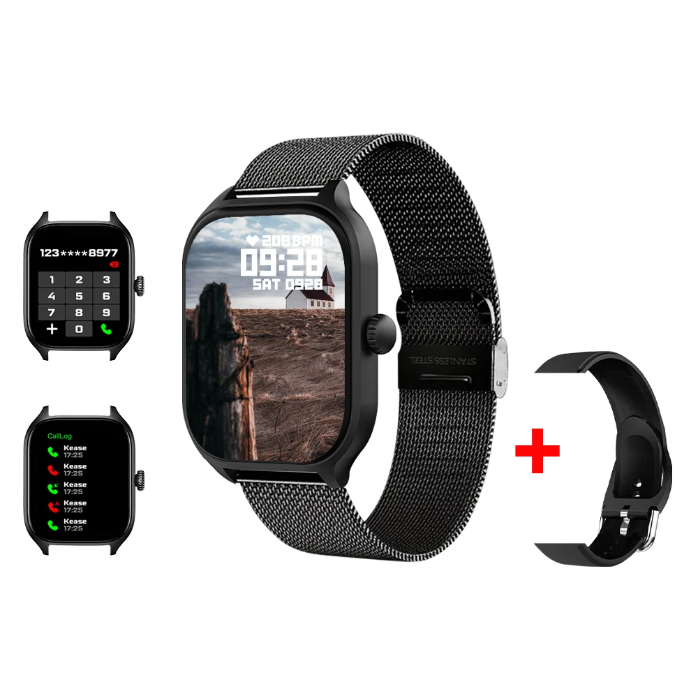 LAXASFIT 2025 New H9 Smartwatch Dial to Answer Calls Calorie Tracking Heart Rate Blood Oxygen Monitoring Bluetooth Smartwatch