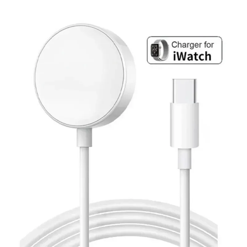 Watch Wireless Charger Portable USB/Type C Magnetic Charge Dock For Apple Watch 10/9/8/7/6/5/4/3/2 SE iWatch Fast Charging Pad