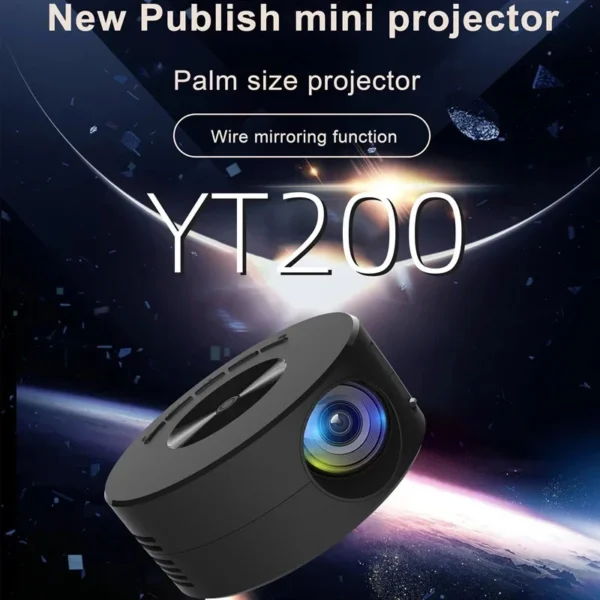 Smart Projector YT200 LED HD TV Video Projetor for HD Android Same Screen Home Cinema Outdoor Portable Projetor