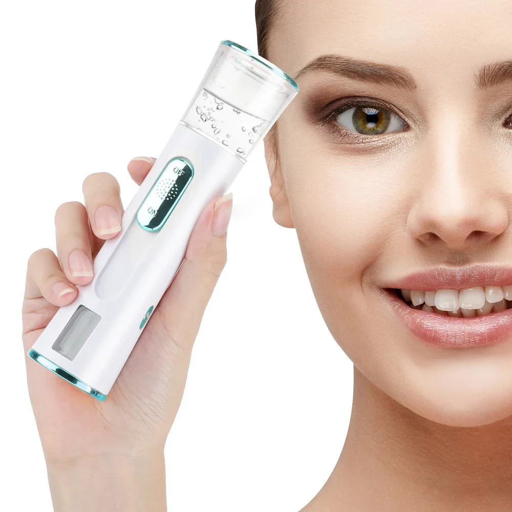Nano Facial Steamer Cleaning Pores Water SPA Moisturizing Hydrating Face Sprayer USB Portable Hydrating Nanometer Mist Nebulizer