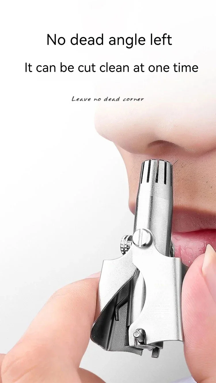 Nose Hair Trimming Men'S Portable Electric Shaver Low Noise Washable Portable Ear Hair Trimmer Cleaning Without Rusting Painless