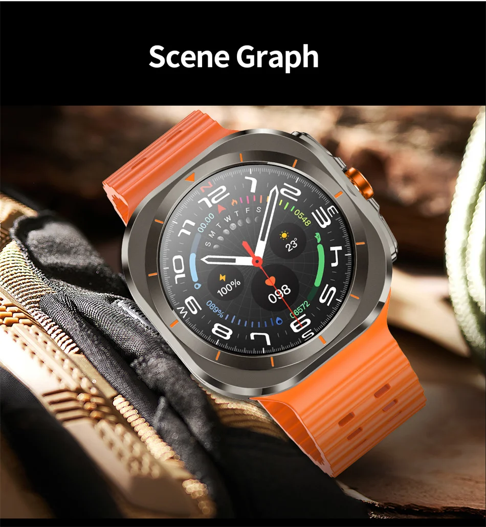 2025 New For Samsung Galaxy Watch 7 Ultra GPS NFC Smart Watch Men 1.43 " AMOLED Always Display IP68 BT Call Sports Smartwatches