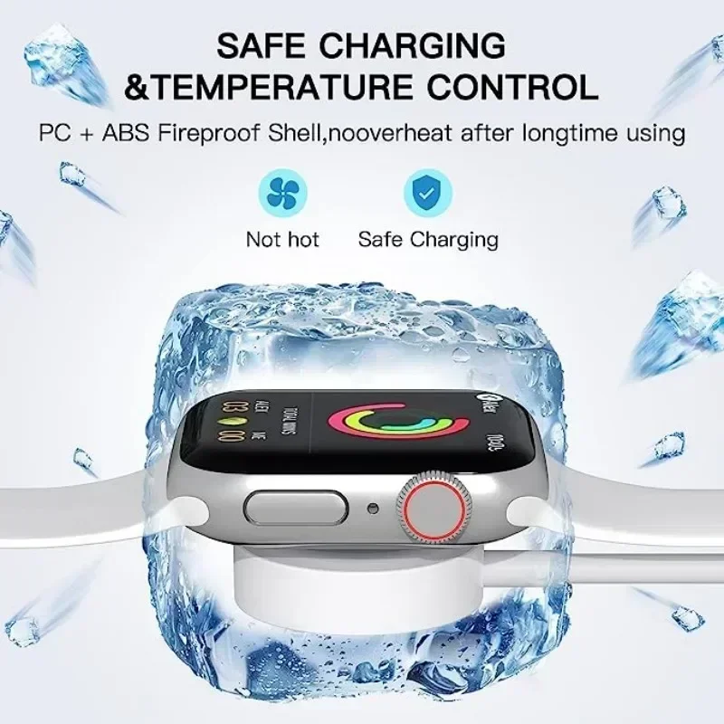 Watch Wireless Charger Portable USB/Type C Magnetic Charge Dock For Apple Watch 10/9/8/7/6/5/4/3/2 SE iWatch Fast Charging Pad